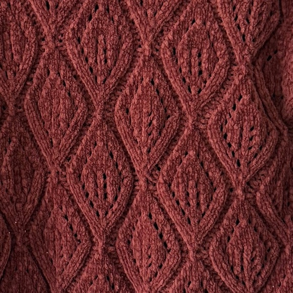 Old Navy Kids Sweater - Rich Burgundy Chunky Knit 4T - Picture 5 of 5